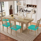 Smiry Waterproof Seat Covers for Dining Room Chairs Set of 4, Stretch Jacquard - Image 8