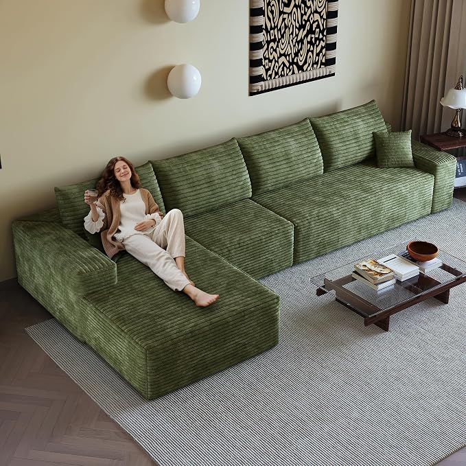 AUGOP 136" Sectional Couches for Living Room Modern Modular Sofa - Image 4