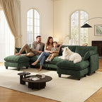 Ihanherry 139" U-Shaped Modular Sectional Couch, Oversized Cloud Sofa - Image 7
