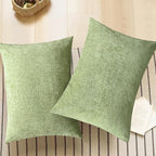 CaliTime Decorative Standard Throw Pillow Covers 26 X 20 Inches Sage Green | - Image 5