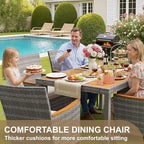 Devoko Dining 7 PCS Furniture, Patio Conversation Set - Image 4