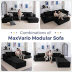 MAXYOYO 129.5" Modular Sectional Sofa Couch, U Shaped Modern Cloud Couch - Image 5