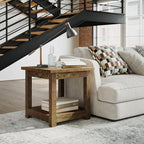 Jofran Reclamation Rustic Reclaimed Solid Wood Square End Table - Image 2