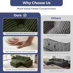 MAXYOYO 104" L Shaped Modular Sectional Sofa - Image 9