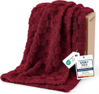 Bedsure GentleSoft Red Throw Blanket by Unknown