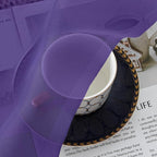 Purple Sheer Curtains, Sheer Curtains 84 inch Length 2 Panels Set, Rod Pocket - Image 7