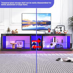 81in Long LED TV Stands W/Power Outlet - Image 3