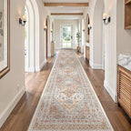 2'6 x 14' Runner Rug Non Slip, Washable Kitchen Rugs, Living Room, Extra Long - Image 3