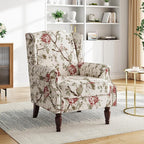 Pia Ricco High Back Floral Accent Chair by PiaRicco