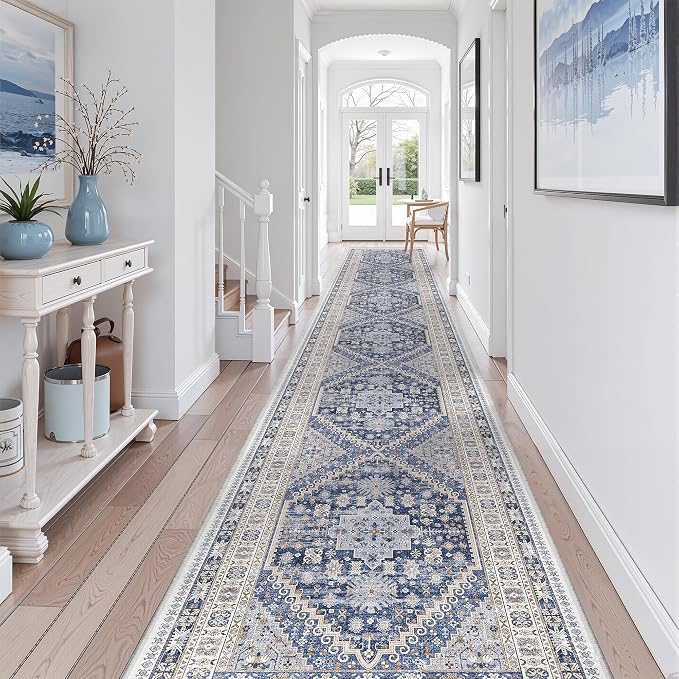 3x20 Runner Rug Non Slip, Washable Hallway Runner Rug, Living Room, Dining Room - Image 3