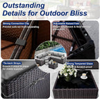 10 Pieces Patio Furniture Set - Image 8