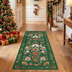 2x5 Christmas Runner Rug for Hallway - Image 9