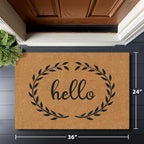 Barnyard Designs Natural Coco Coir Non-Slip Doormat | Heavy-Duty Welcome Mat - Image 3