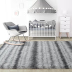 5x7 Grey Fluffy Soft Area Rug Non-Slip - Image 7
