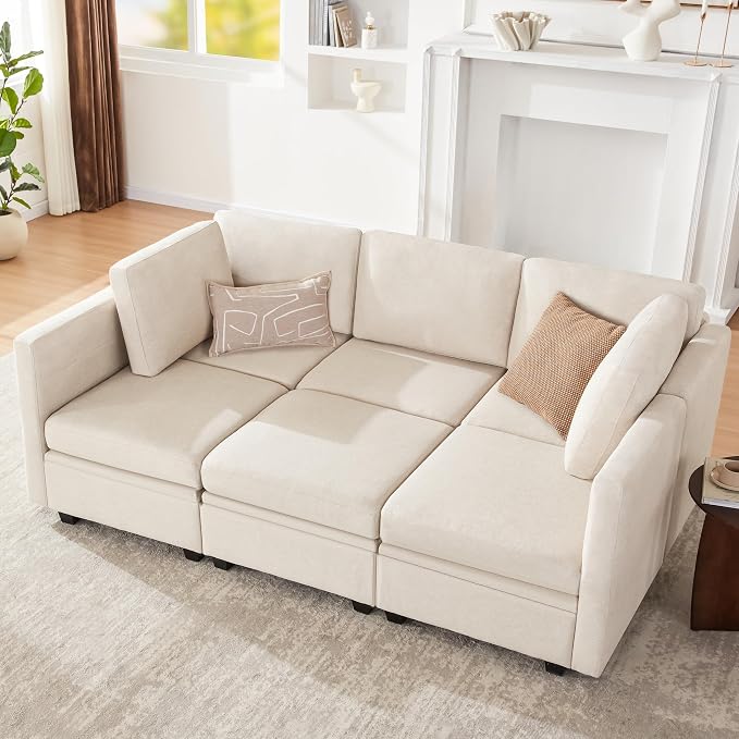 Weture Modular Sectional Sleeper Sofa, Sectional Couch Reversible Sleeper Sofa by Weture