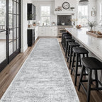 Soalmost Washable Hallway Runner Rug 3x14 Kitchen Entry Rugs Non-Slip, Foldable by Soalmost