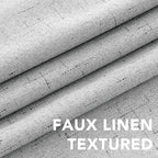 H.VERSAILTEX Blackout Curtains Linen Curtains 120 inches Long 100% Black Out - Image 4