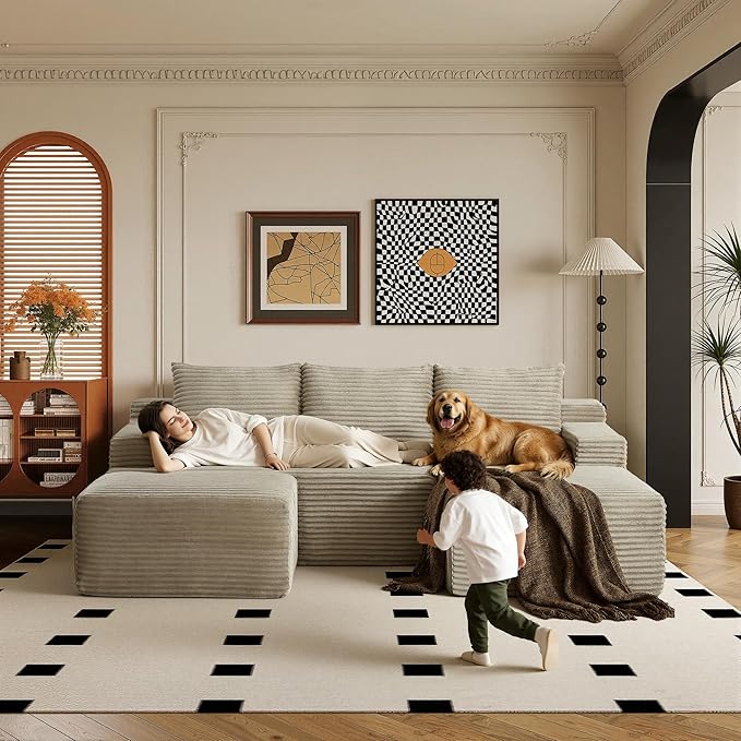 96" Sectional Couches for Living Room Cloud Couch Sofa - Image 7
