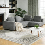 Christopher Knight Home Linmont 2 Pieces L Shape Convertible Sectional Sofa - Image 4