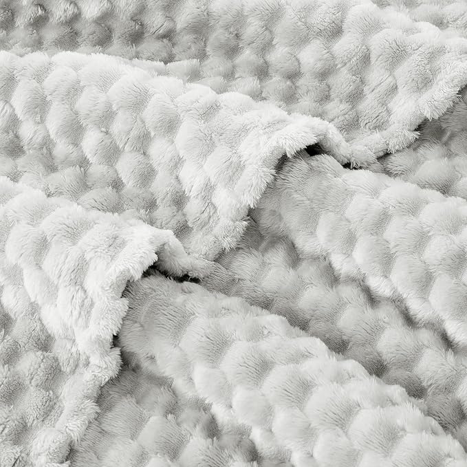 EXQ Home Gentle Soft Fleece Throw Blanket – Cozy Lightweight 3D Imitation - Image 5