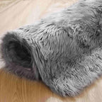 Goolela Fluffy Faux Fur Rug 4x6 Grey Faux SheepskinRug - Image 8