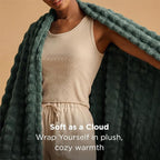 Bedsure 3D Fleece Bubble Blanket - Image 2
