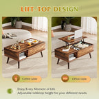 WLIVE Coffee Table with Storage & Lifting Top - Image 4