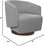 MINCETA Accent Chair, Modern Swivel Chairs - Image 2