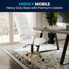 Flash Furniture Whitney Mid-Back Swivel LeatherSoft Desk Chair - Image 8