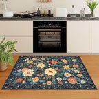 DUKINO 3x4 Area Rug, Floral Washable Rug - Image 8