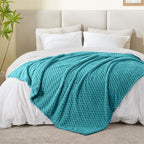 BEDELITE Teal Throw Blanket for Couch, Soft Cozy Gifts for Women, 50 * 60 | 3D - Image 6
