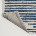 JONATHAN Y Khalil Modern Berber Stripe Cream/Navy Indoor Area Rug, Contemporary - Image 9