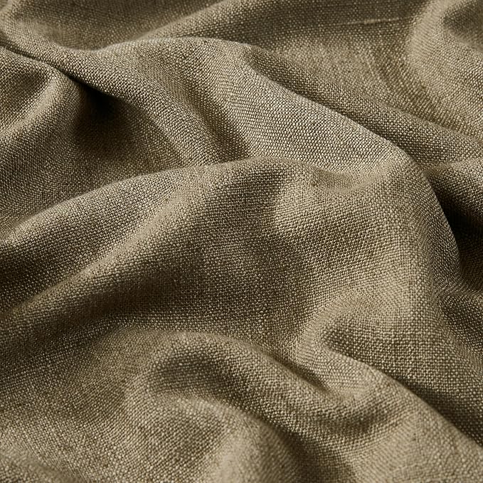 Vision Home Brown Pinch Pleated Full Blackout Curtains Linen Blended 60 inch - Image 5
