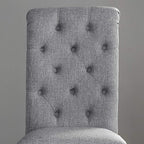 Roundhill Furniture Leviton Solid Wood Tufted Dining Chair - Image 4