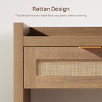 SICOTAS 60" Rattan Console Table - Image 7