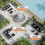 Aoxun 6-Piece Patio Furniture Set, Wicker Outdoor Furniture - Image 6