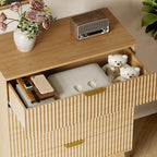 BORNOON 39" Tall Dresser for Bedroom, 4-Drawer Fluted Chest of Drawers - Image 6