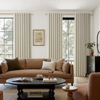 Extra Long 100% Blackout Linen Curtains - Image 9