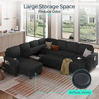 LINSY HOME Sectional Sleeper Sofa - Image 4