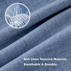 MIULEE 100% Blackout Linen Curtains - Image 3