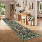 DUKINO 3x14 Runner Rug for Hallway, Washable Animal Kitchen Rugs, Low Pile - Image 3