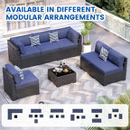 Patio Furniture Sets, 7-Piece Outdoor Patio Furniture - Image 7