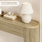 MECHYIN 47" Console Table, Fluted Sofa Table - Image 4
