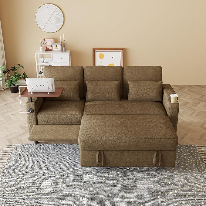 Sleeper Sofas Convertible Couches Reclining Sectional, Oversized Convertible - Image 4