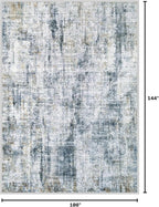 9x12 Area Rugs Washable Rug: Abstract Neutral Rugs Modern Non Slip Area Rug - Image 2