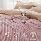 Bedsure Soft Twin XL Blanket for Bed Dorm Pink 66"x90" | Birthday Gifts for - Image 5