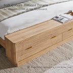 T4TREAM Fluted King Size Bed Frame - Image 6