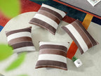 AmHoo Pack of 2 Farmhouse Stripe Check Throw Pillow Covers Set Case Cotton - Image 3