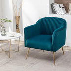 Container Furniture Direct Contemporary Velvet Accent Chairs - Image 6