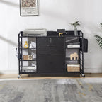 45" File Cabinet for Home Office, Mobile Office Storage Cabinet - Image 8